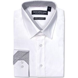 Nick Graham Poplin Solid Dress Shirt